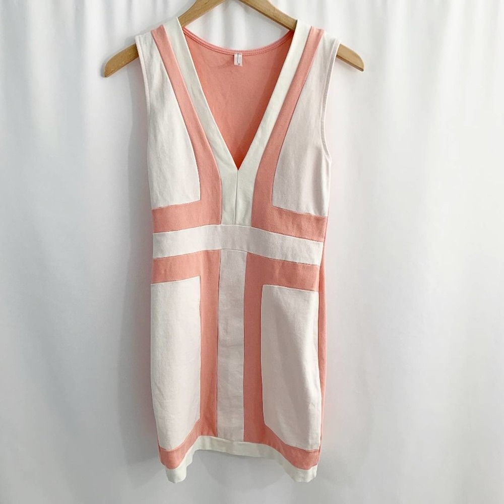 Cherry Mellow Pink and White Dress L